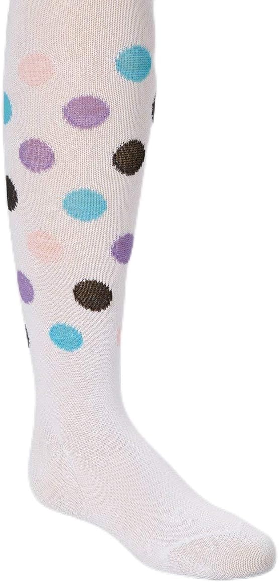 wenchoice White Polka Dot Tights Girl's S(1Y-2Y)