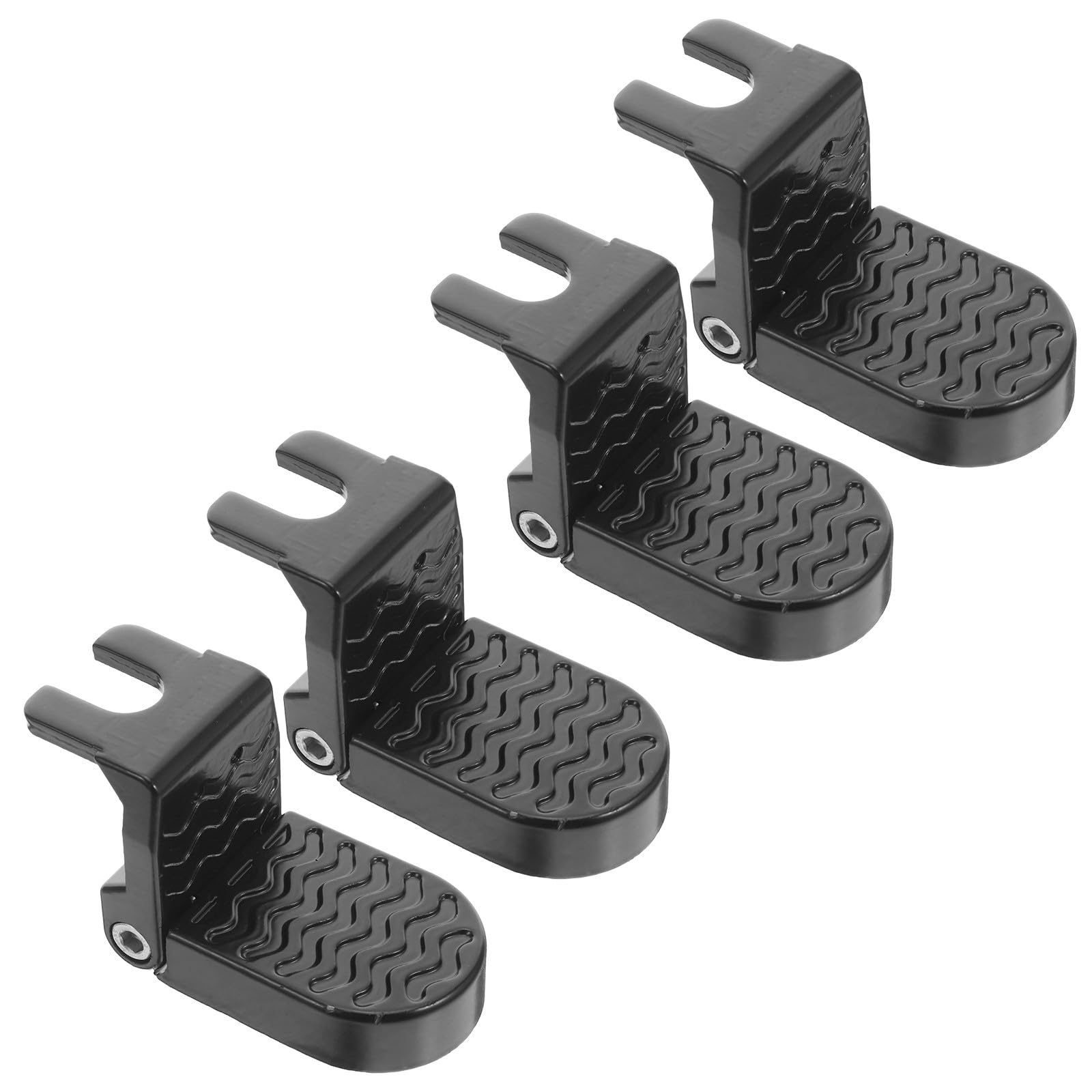 2 Paia Poggiapiedi Pieghevoli Superficie Antiscivolo in Lega di Alluminio e Struttura Stabile Facile da Installare per Bicicletta Elettrica per Scooter Elettrici e Mountain Bike