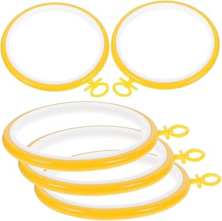 SHINEOFI 5piezas Aros De Reutilizables Para Costura Círculo De Para Diy Accesorios De Punto De Cruz