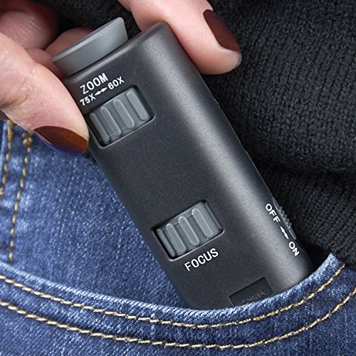 Carson 60X-75X Micromax Led Lighted Pocket Microscope (Mm-200) #TOP2