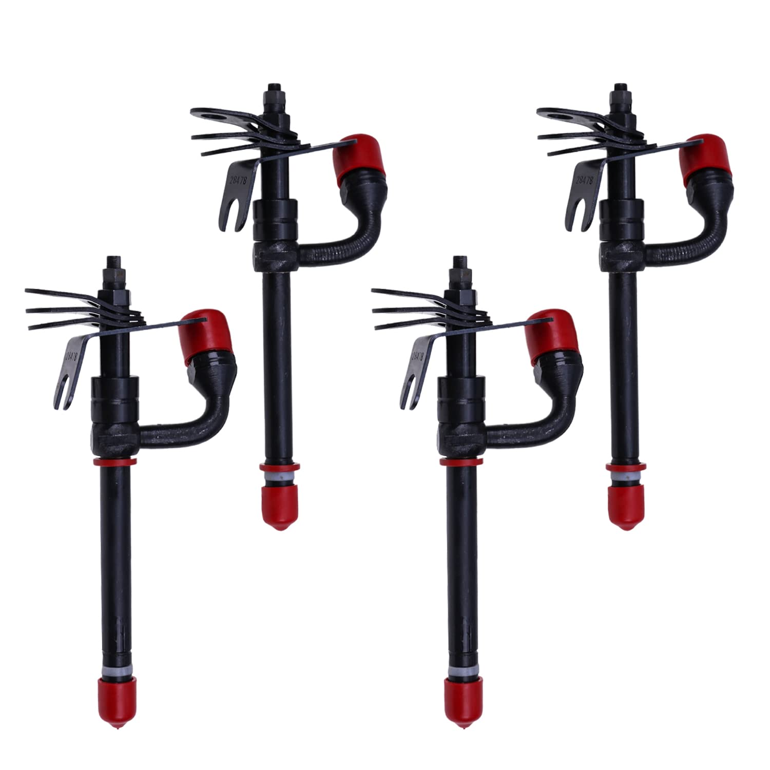 Holdia 4Pcs Fuel Injector 28478 RE48786 RE44508 Compatible with John Deere 3029 4045 6068 6081 Engine 350 330B 5303 6110 5220 1450 1550 4045 1450