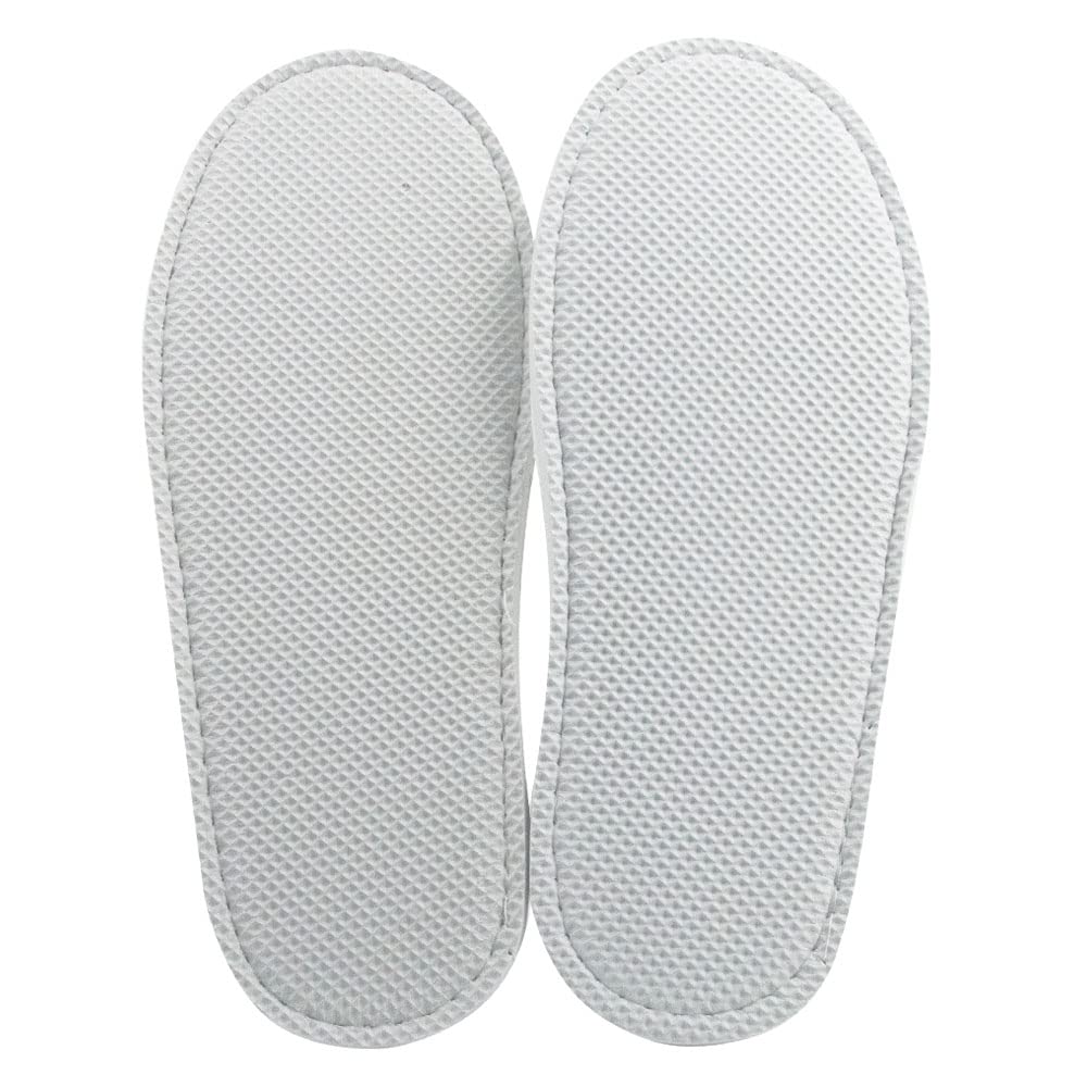 JOMIX Unisex Soft Comfy Ultra Light Sponge Slippers Set Guest Visit Hotel SPA Travel Non-Disposable Slippers Set MD3762 ( 01 Blue 2 works - Image 3
