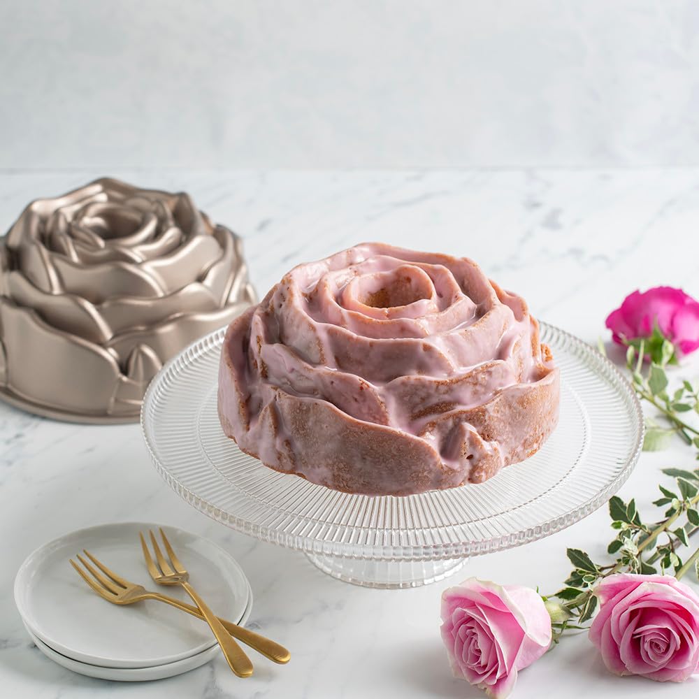 Nordicware 54148 Moule à Pâtisserie Rose Bundt