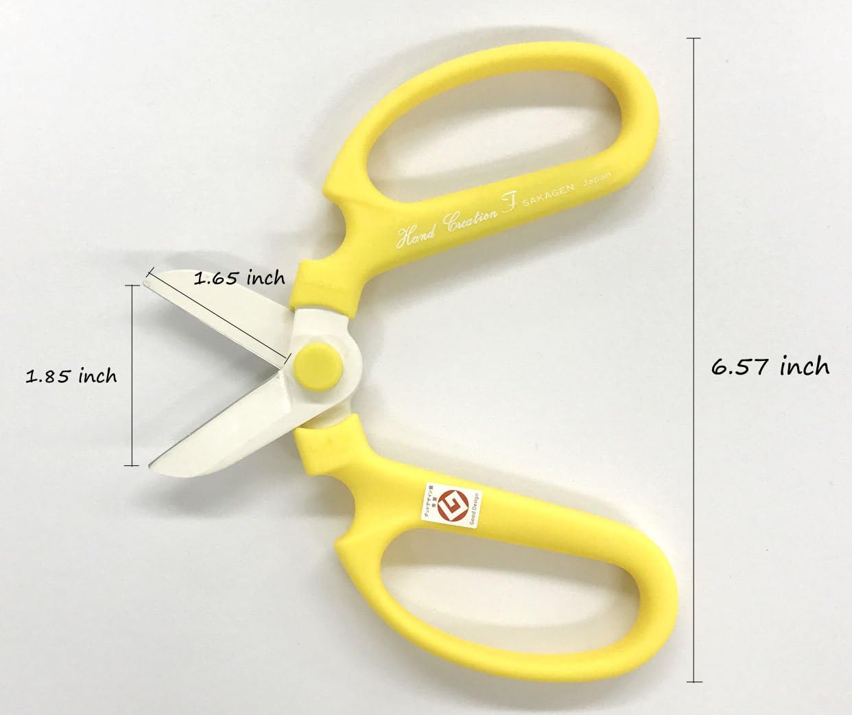 Sakagen Flower Scissors Hand Creation F-170 (Yellow, 170mm)