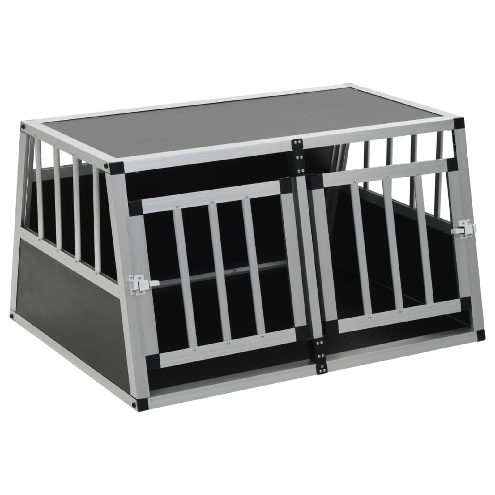 LAPOOH Trasportino per Cani con Doppia Porta 89x69x50 cm,Articoli per Animali,Animali Domestici - Articoli,Articoli per Cani,Casette per Cani(SPU:170667)