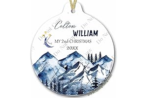 Kids Ornaments 2021 || 2021 Personalized Christmas Ornament with Kid's Name | First Christmas Keepsake