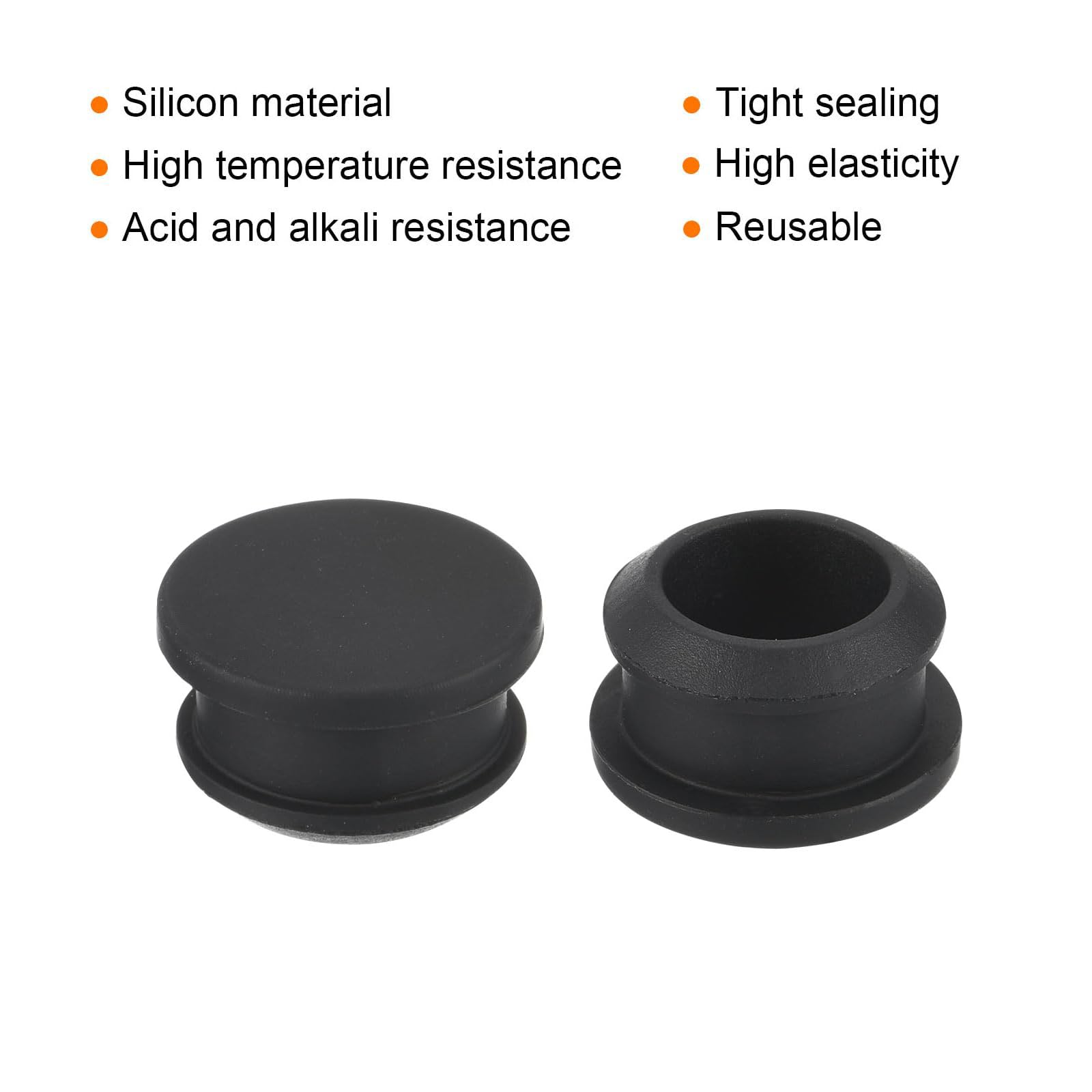 TA-VIGOR 6Pcs Silicone Snap in Locking Hole Plugs, 17mm Diameter Hole Stoppers - Image 3