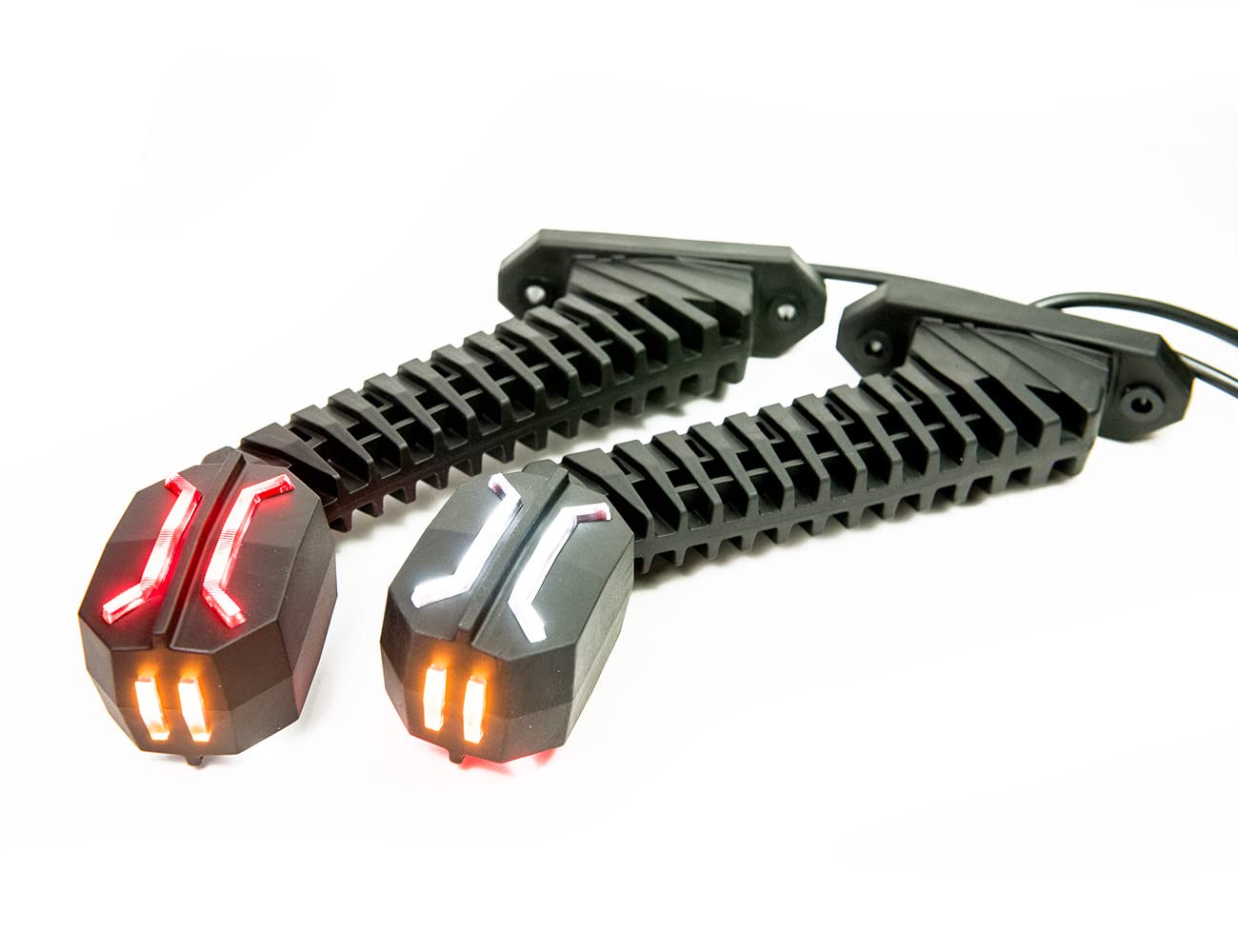 2 x LED caoutchouc feu de gabarit latéral 12V 24V avec homologation E feu de position voiture camion caravane voiture lampe lumière blanc rouge orange