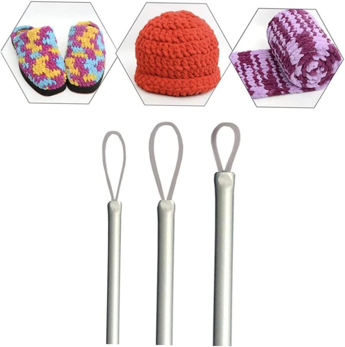 HAPINARY 9pcs Large-Eye Aluminum Bent Tip Tapestry Needles Set Colorful Wool Needles for Sewing and Knitting for Easy Threading and Crafting Projects