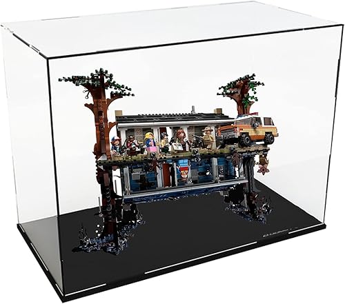 Vitrina acrílica para Lego 75810 Stranger&Things The Upside Down,0.118 in a prueba de polvo impermeable protección caja de almacenamiento para fans