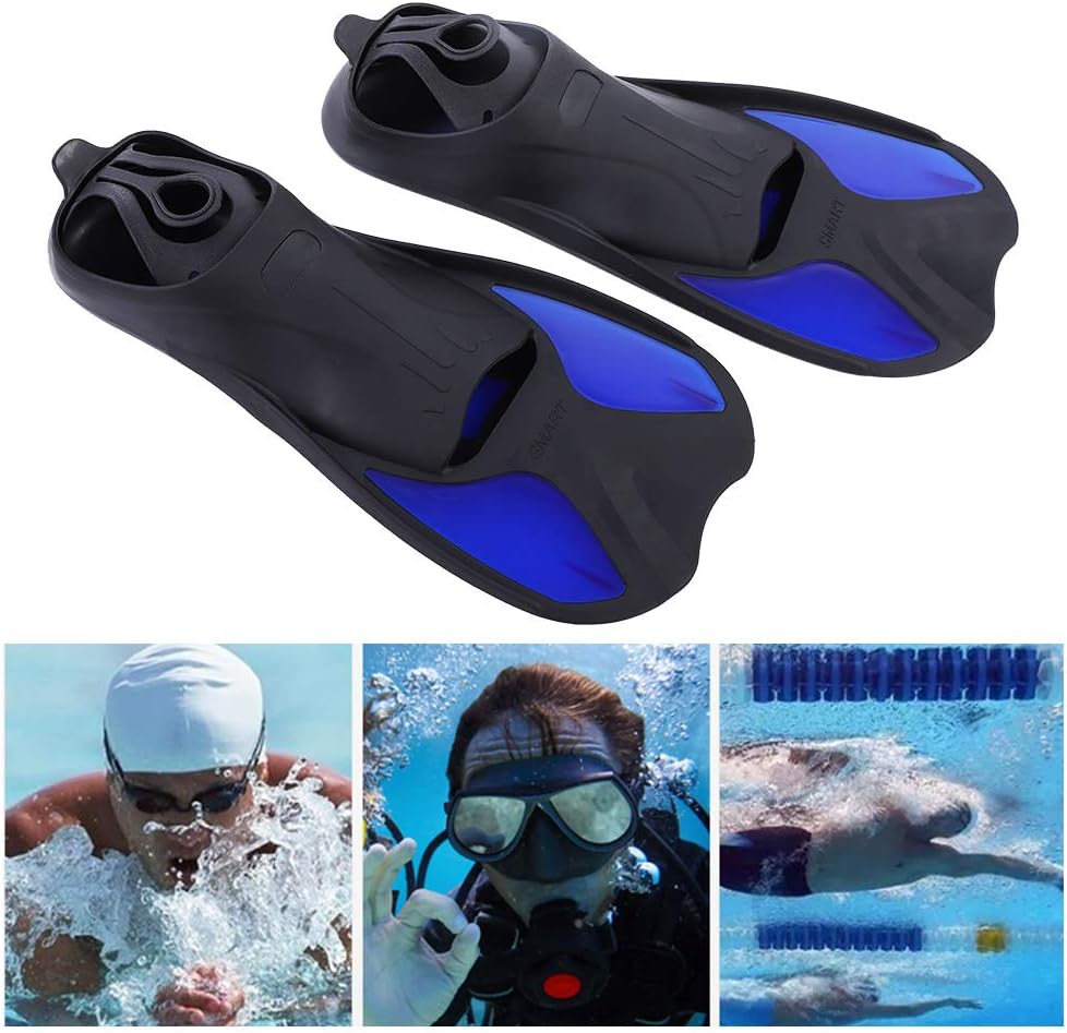 Swim Training Fins, 1 Pair Unisex Snorkelling Fins Silicone Diving Fins Flexible Swimming Flippers for Men Womens Comfortable Snorkeling(XL)