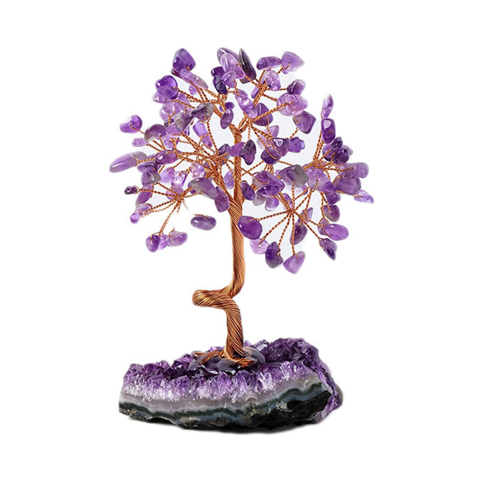 Arbre à monnaie en cristal antistress et améthyste feng shui pour maison