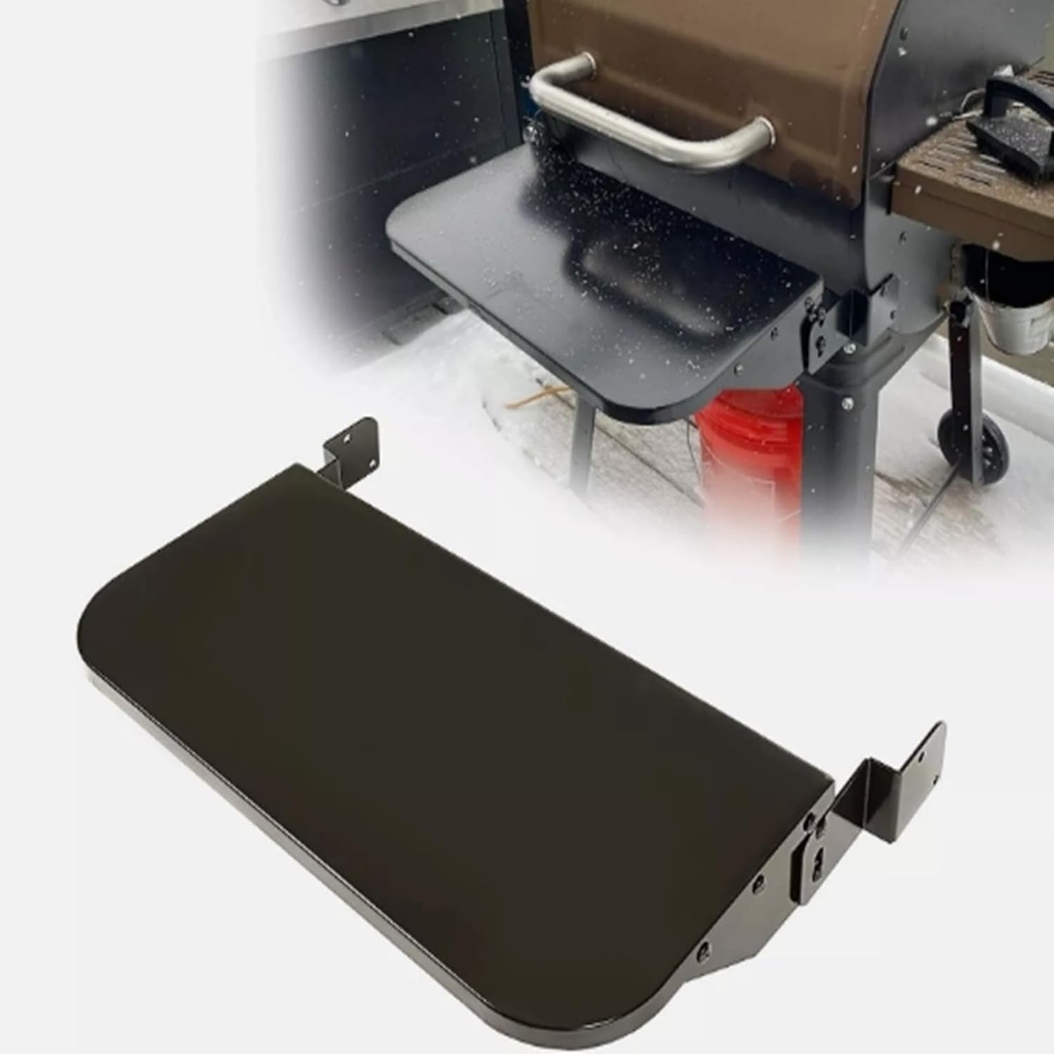 New BBQ compatible with Camp Chef 24"" Pellet Grill Front Shelf Black w/Hardware, 00