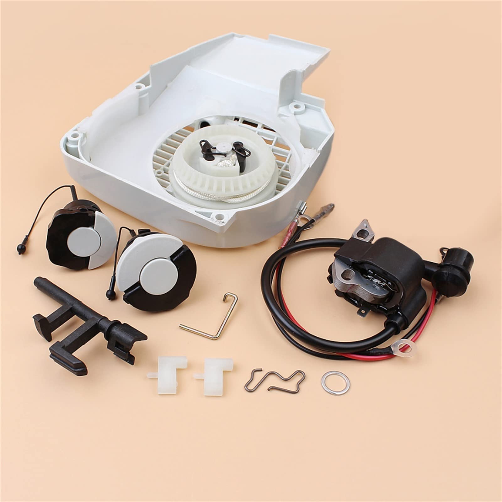 Kit de Tapa de Combustible y Aceite de Bobina de Encendido de Conductor de Aire de Arranque de Retroceso Apto for STIHL MS250 MS230 MS210 MS 250 230 210 Piezas de Motosierra