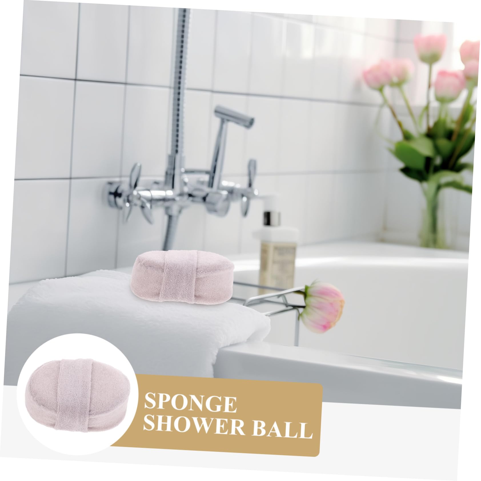 Beaupretty Juego de 3 Esponjas Exfoliantes Suaves con Respaldo de Tela para Hombres Y Mujeres Ideal para La (4 Unidades)