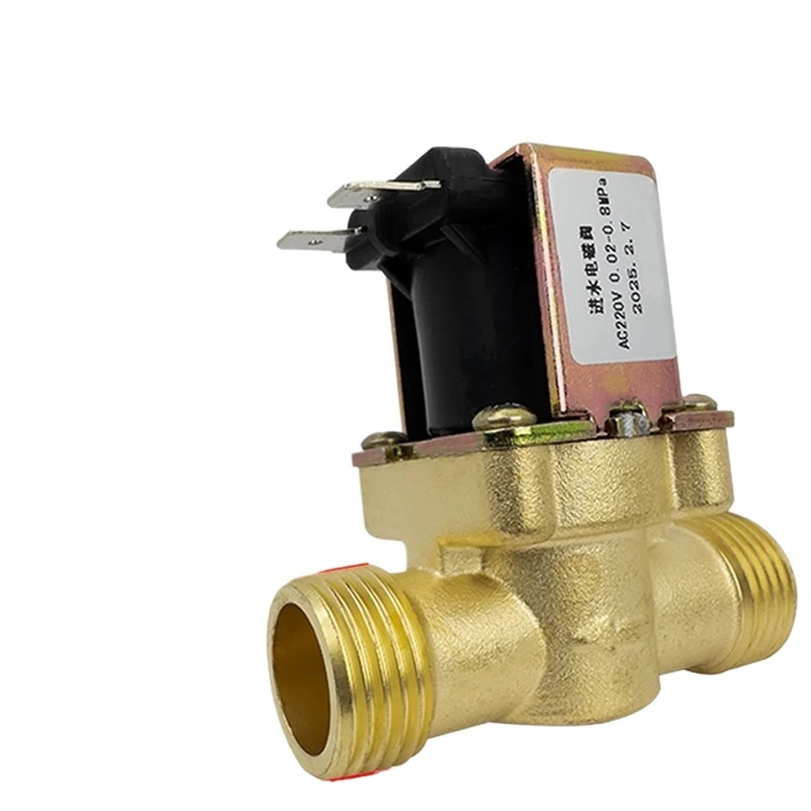 Válvula solenoide G1/2 de latón con corte magnético preciso DC 24V para alta durabilidad