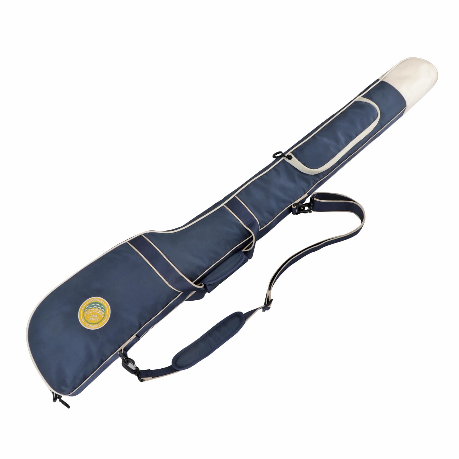 Tourbon - Borsa da golf portatile in nylon, leggera, pieghevole, con tasca con cerniera