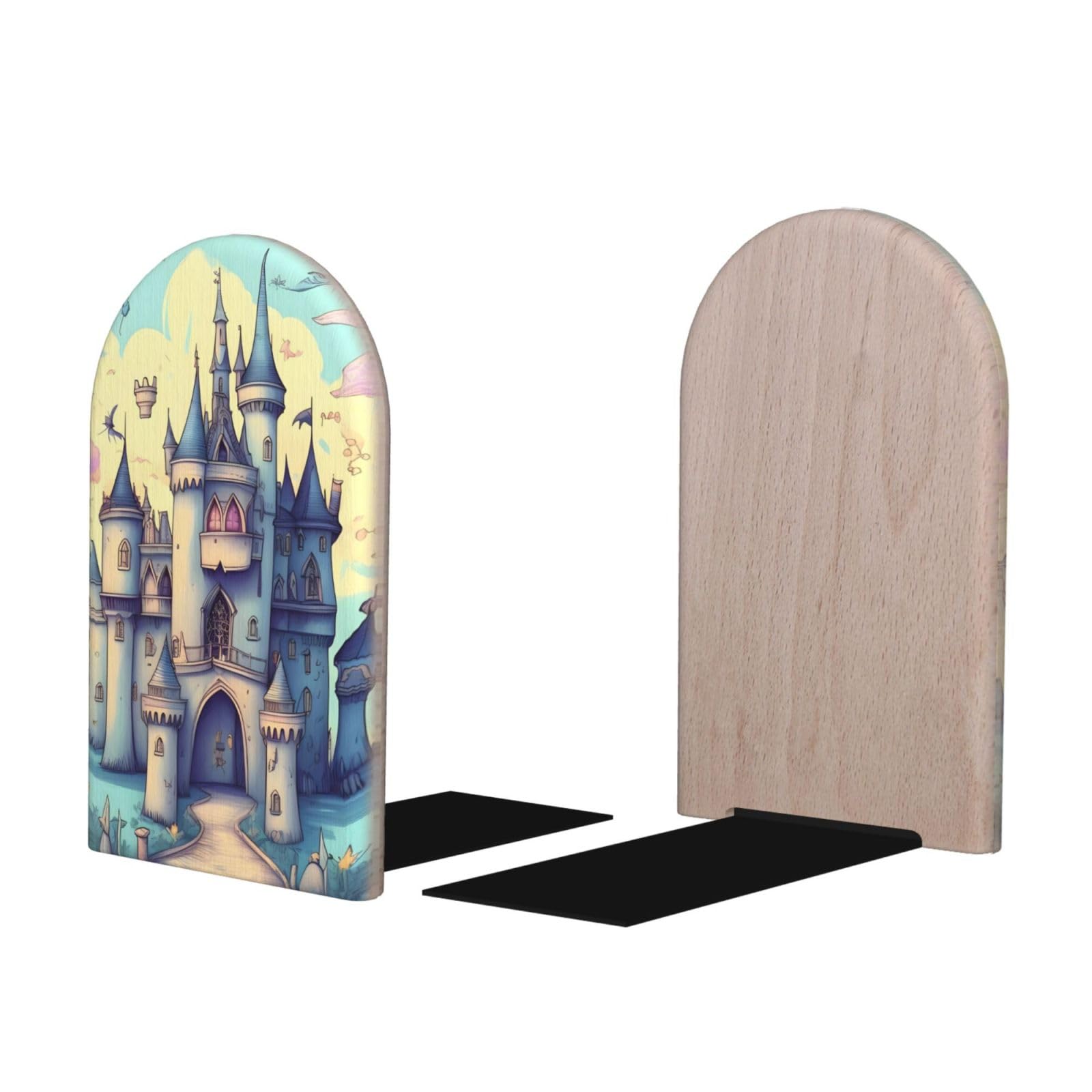 Lot De 2 Serre-livres Décoratifs En Bois Maldives Holidays - Support En Métal, Antidérapant, Pour étagère, Bureau Ou Bibliothèque