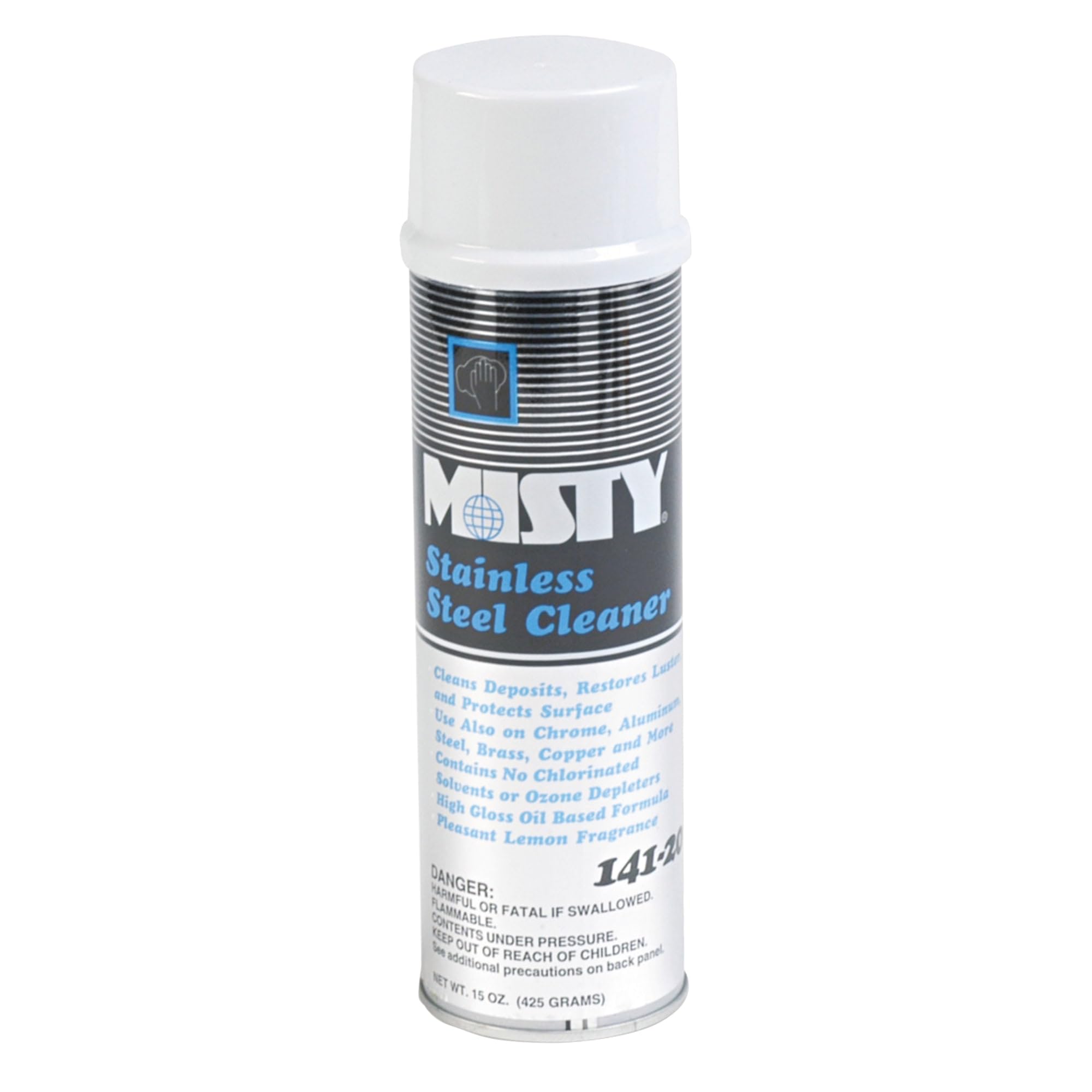 Misty a00141 15 oz Aerosol Can, limpiador de acero inoxidable (funda de 12)