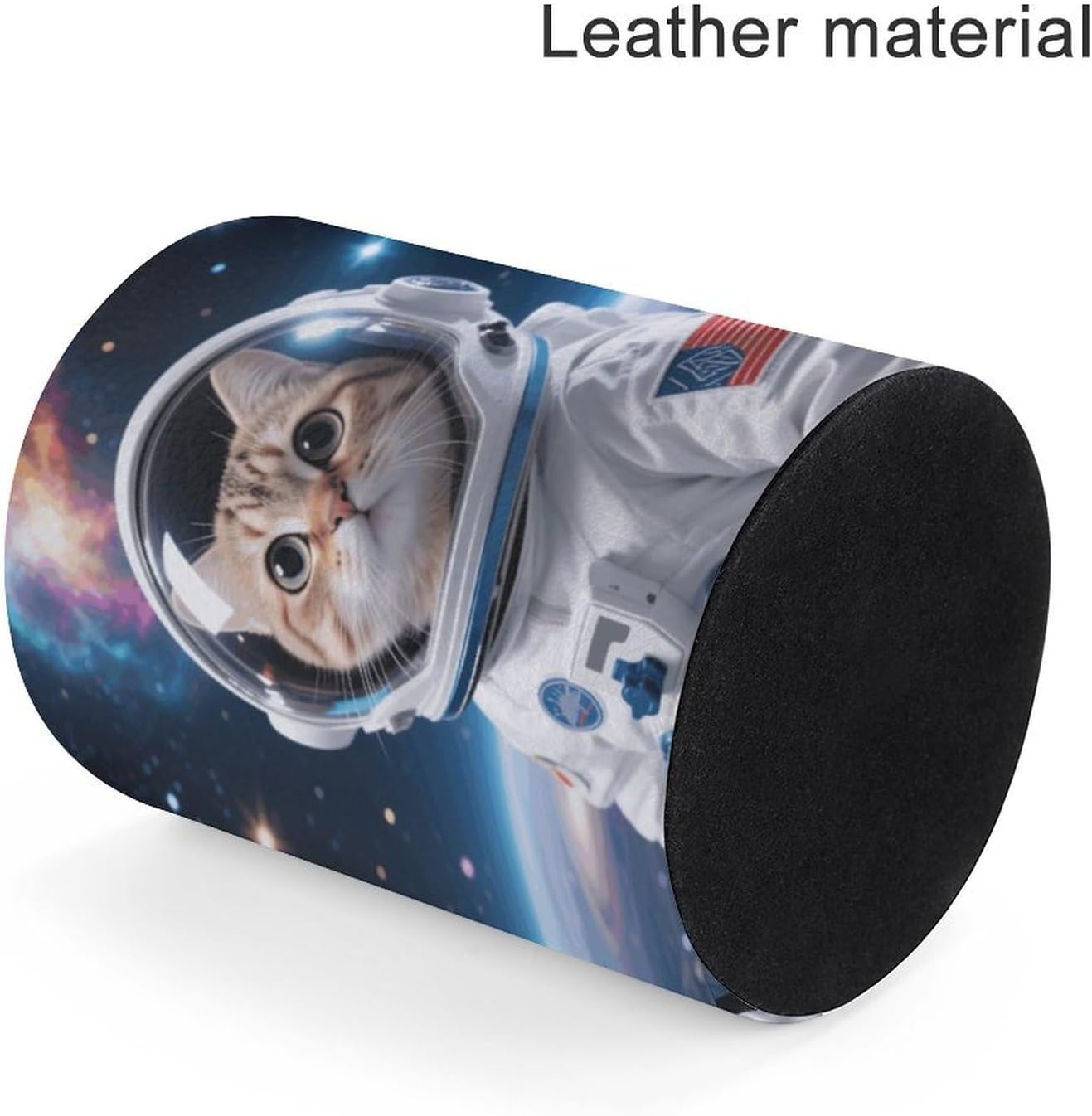 Office Cat Astronaut Desk Organizer Pen Holder Round image 4