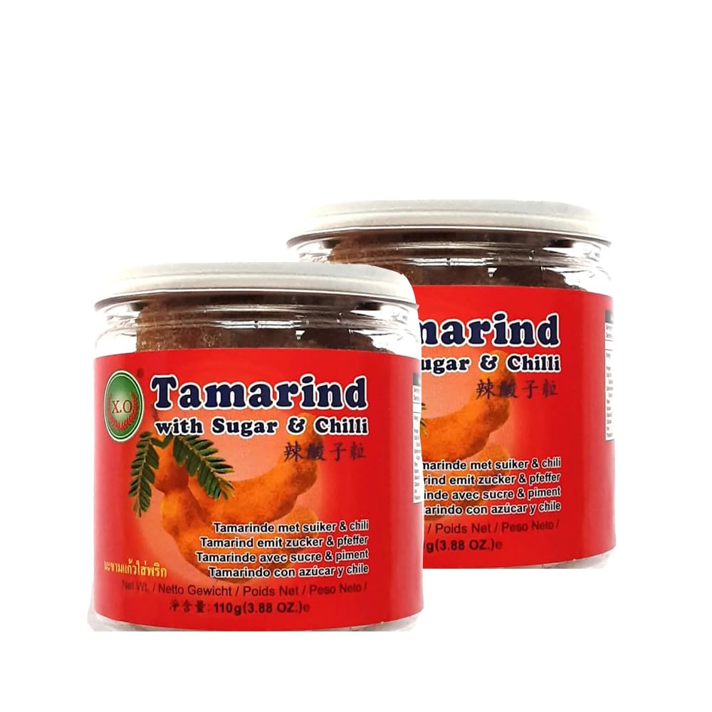 Xo Tamarind with Sugar and Chilli | 110G | Candy | Authentic Taste | Tangy Flavour | Delicious | Thailand Origin (Pack of 2)