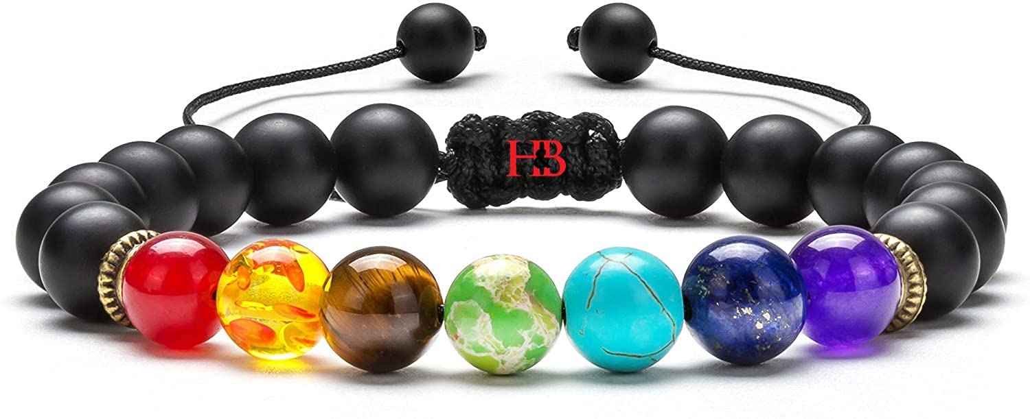 Hot And Bold Reiki Feng Shui 7 Chakra Crystal Natural Semi Precious Gem Stone Beads Hand Bracelet. Unique Birthday Gift for Men, Women, Boys & Girls. (B099JHPX5W) Amazon Price History, Amazon Price Tracker