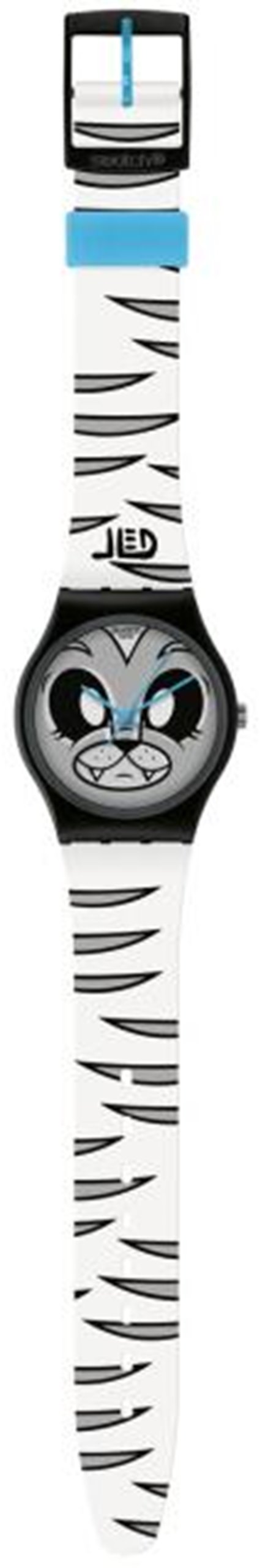 Reloj Kidrobot Swatch GB250 analógico unisex con correa multicolor 2
