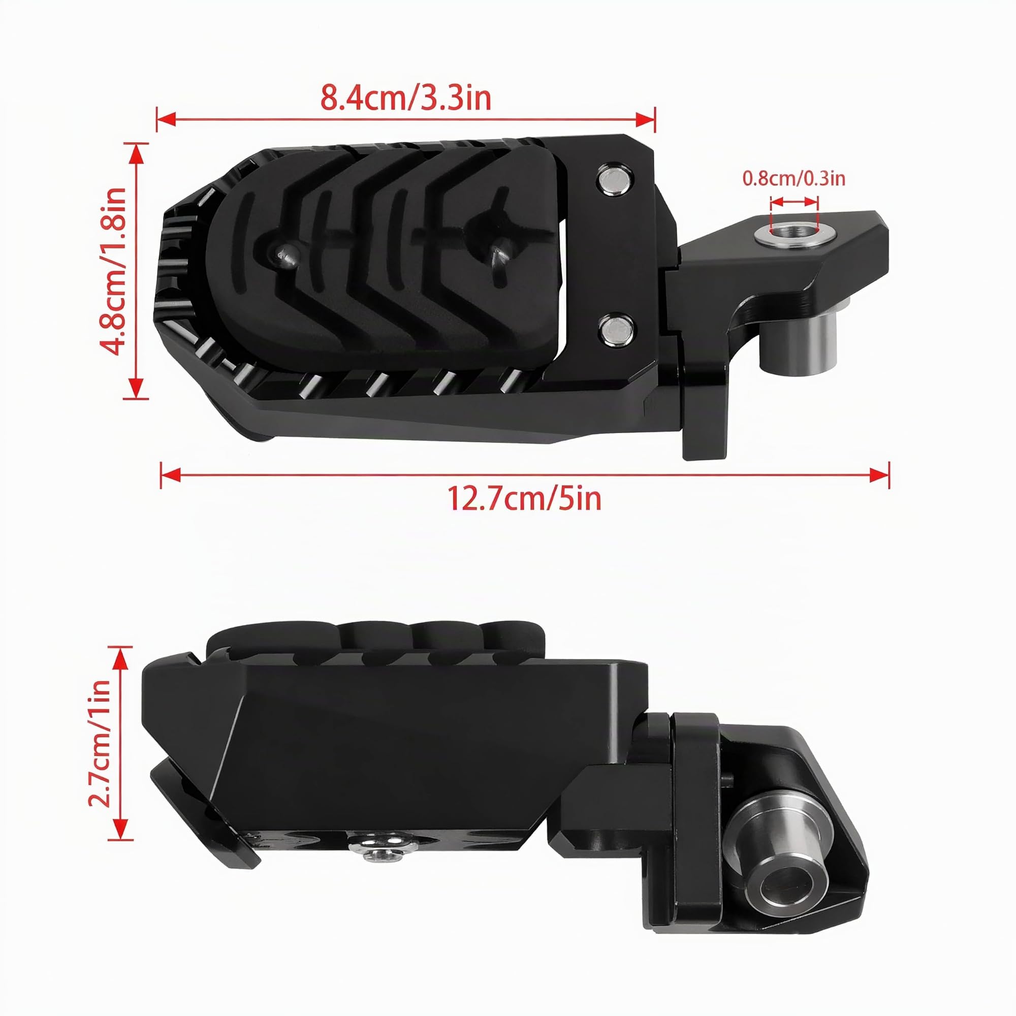 Reposapiés de aluminio para motocicleta para BMW R1250GS Adventure, compatible con R1200GS ADV, F750GS, F850GS y F850GS Adventure.