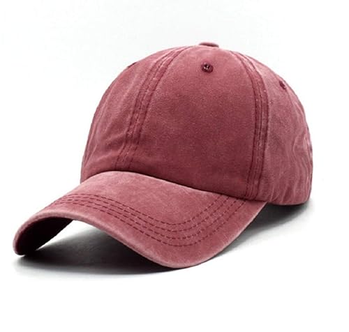 Unisex Vintage Washed Distressed Baseball-Cap Twill Adjustable Dad-Hat