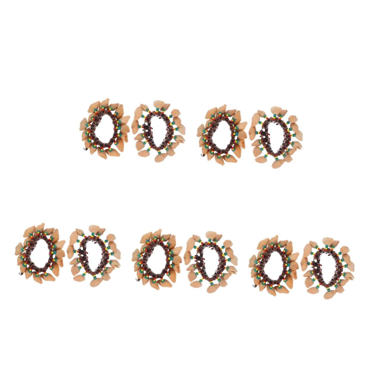 10 pezzi Braccialetti Percussione con Strumento Musicale Leggero per Accessorio Creativo per Feste e