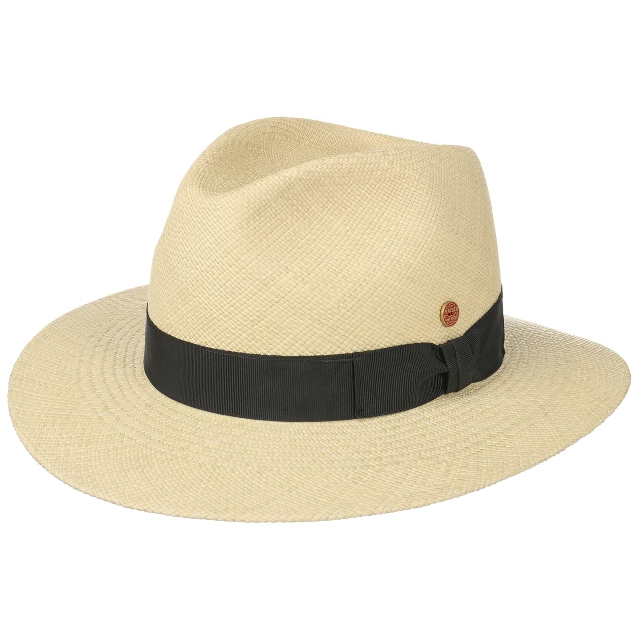 Mayser Sombrero Panamá Menton Mujer/Hombre - Made in The EU protección UV de Sol con Banda Grosgrain Primavera/Verano