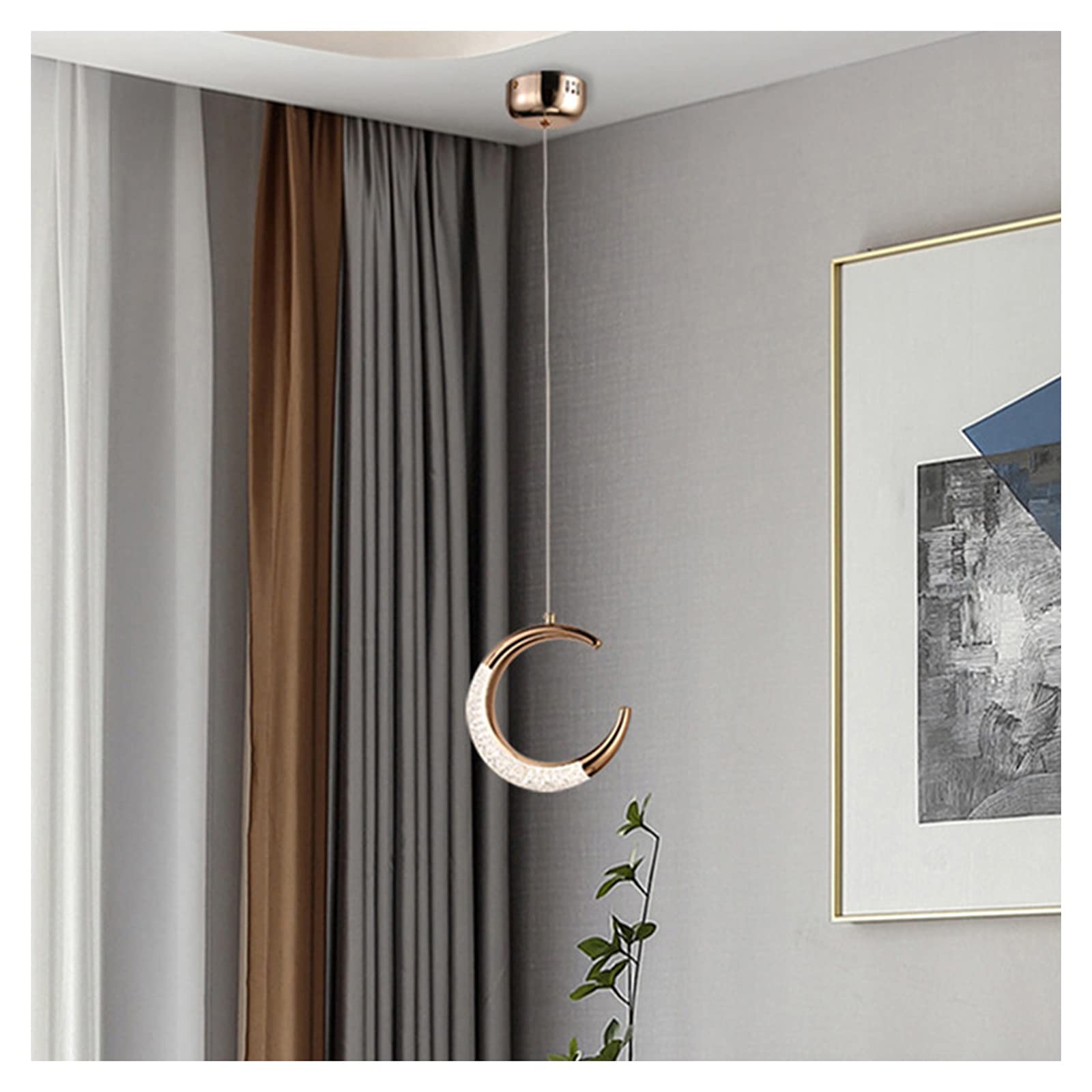 Nordic postmodernistyczna pojedyncza głowa żyrandola kreatywna osobowość luksusowa atmosfera na poddaszu schody korytarza sofa salon tło ściana lampa leda led lampa, ciepłe światło