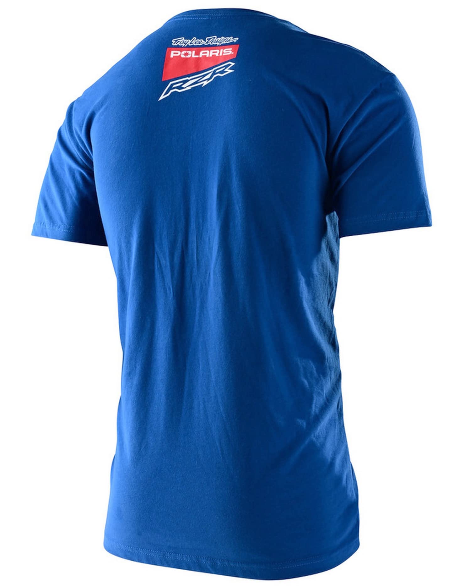 Troy Lee Designs Mens Polaris Short Sleeve Tee, Motocross ATV Dirt Bike Collaboration, Adult (Large, Blue/Red)