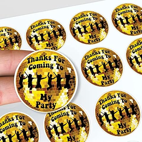 AK Giftshop Disco Thank You Stickers Cover