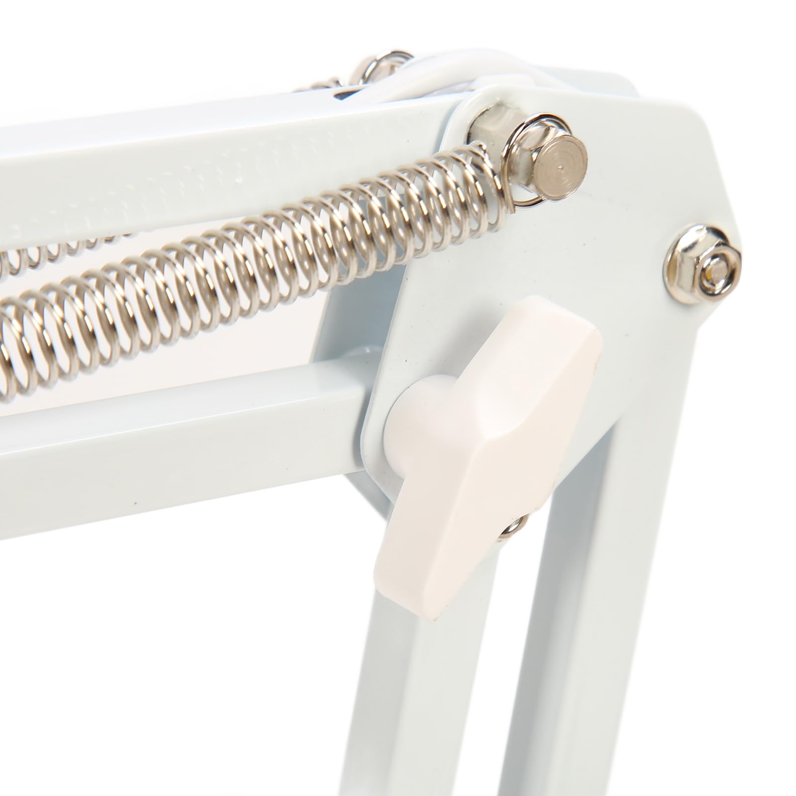 Lampada di bellezza a LED con clip a morsetto su illuminazione scrivania Lampada salone con braccio oscillante a luminosità regolabile per la lettura delle sopracciglia per il (Morsetto d'argento)