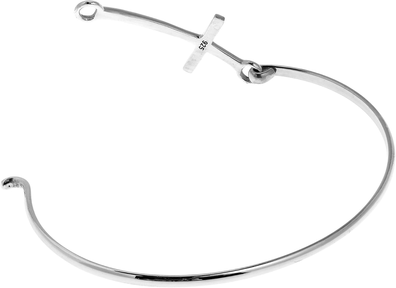 Amazon | Sleek Sideways Cross。925スターリングシルバーリンク