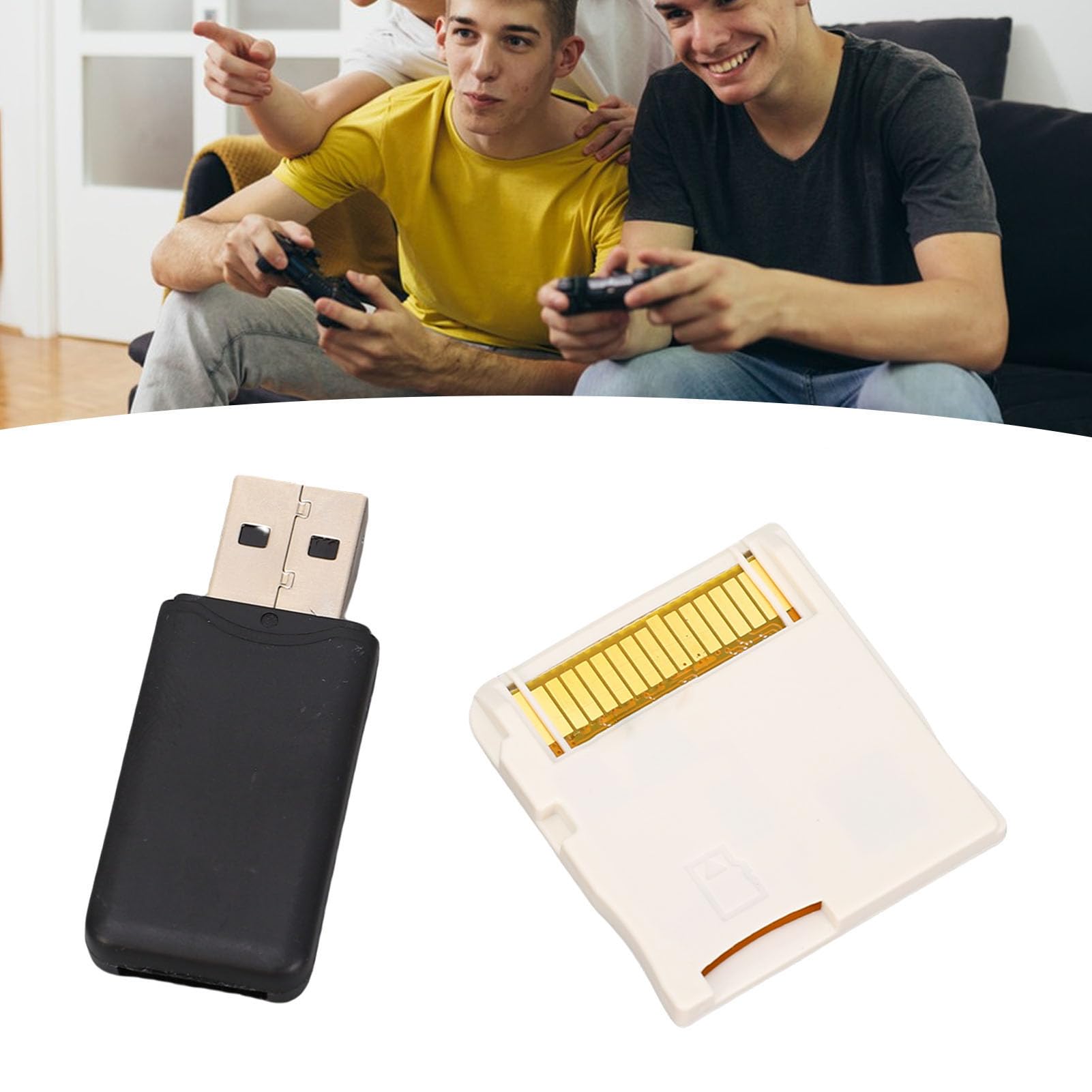 VBESTLIFE Video Game Flash Card, 2025 Nuove Schede Flash per Videogiochi ASIC CHIP Compatibili con la Serie NDS 2DS 3DS, Include Card Reader (WHITE)
