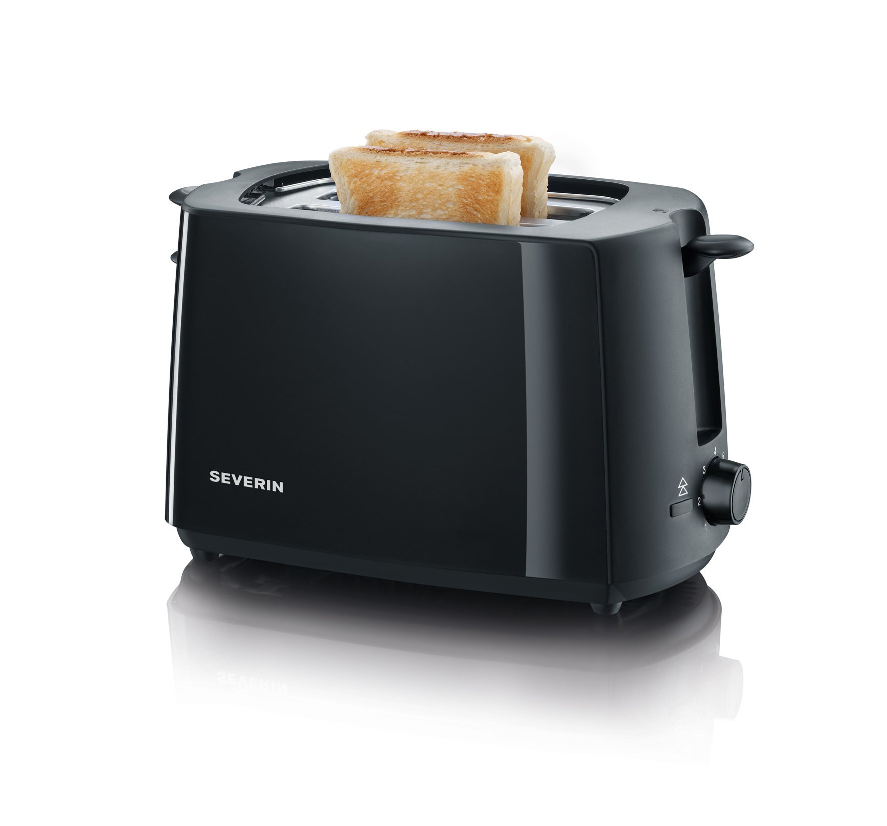 SEVERIN Wasserkocher WK 3498 2.200 W 1,5 L Schwarz & Toaster AT 2287 700 W 2 Röstkammern