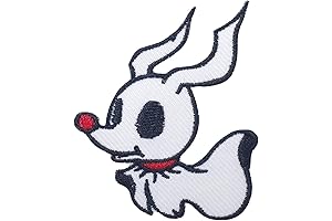 Zero Ghost Dog Iron On Patches for Clothing
