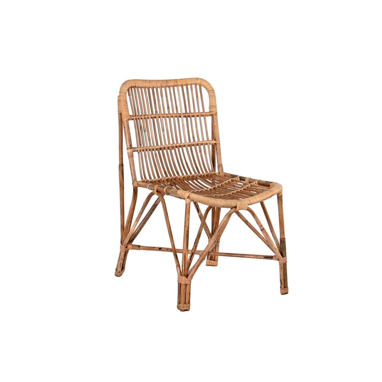 DKD Home Decor Silla de Comedor Natural 47 x 47 x 83 cm 47 x 61 x 84 cm