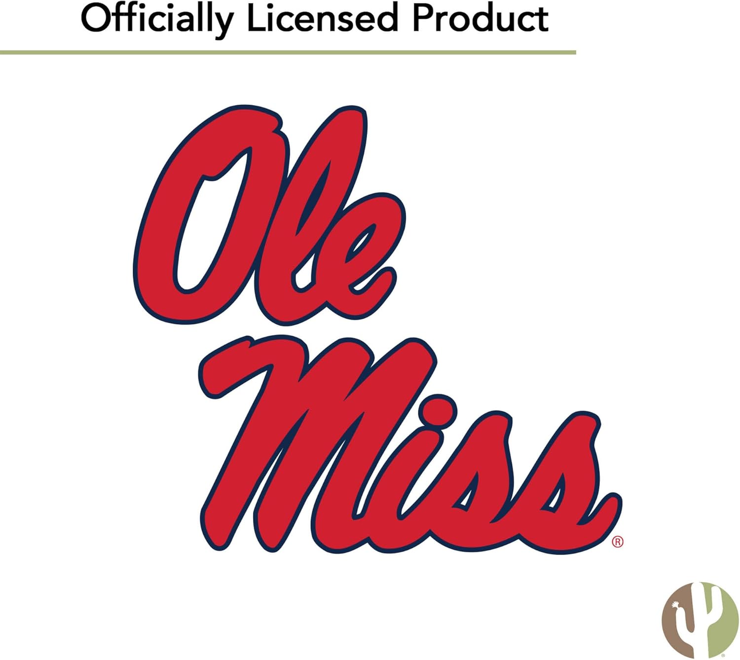 Desert Cactus University of Mississippi Flag Rebels Ole Miss U of M Banners 100% Polyester Indoor Outdoor 3x5 feet Flags (Design W)