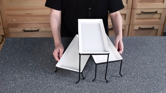 Sweese 738.101 3 Tiered Serving Stand - Food Display Stand With Round Porcelain - View #5