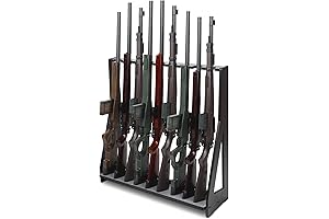 Freestanding Rifle Gun Rack: Secure Storage for Up to 9 Firearms