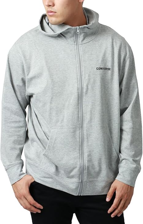Amazon Co Jp コンバース パーカー メンズ 大きいサイズ スウェット 裏毛 ワンポイント 刺繍 ロゴ Ll 5l スエット プル パーカー ファッション