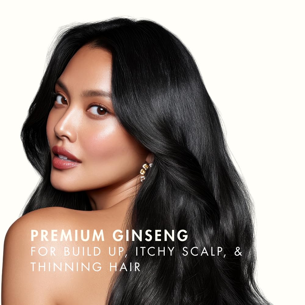 Naisture Red Ginseng 3X Premium Golden Shampoo 24.68 fl oz (730ml) | 6-Year-Aged Korean Red Ginseng for All Hair Types – Soothes Scalp & Supports Stronger-Looking, Revitalized Hair