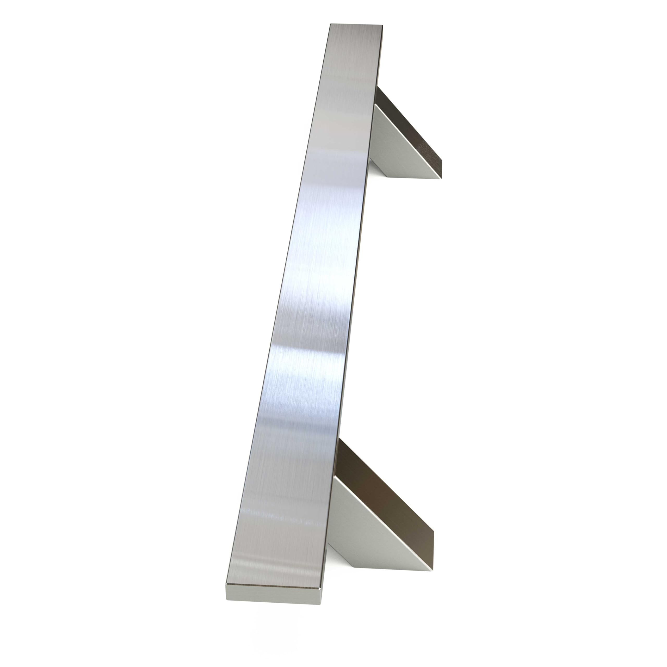 Oppali Brushed Stainless Steel 304 Entrance Door Pull Handle | Inclined at an Angle of 45° | Rectangle T-Bar | 120cm Total Length