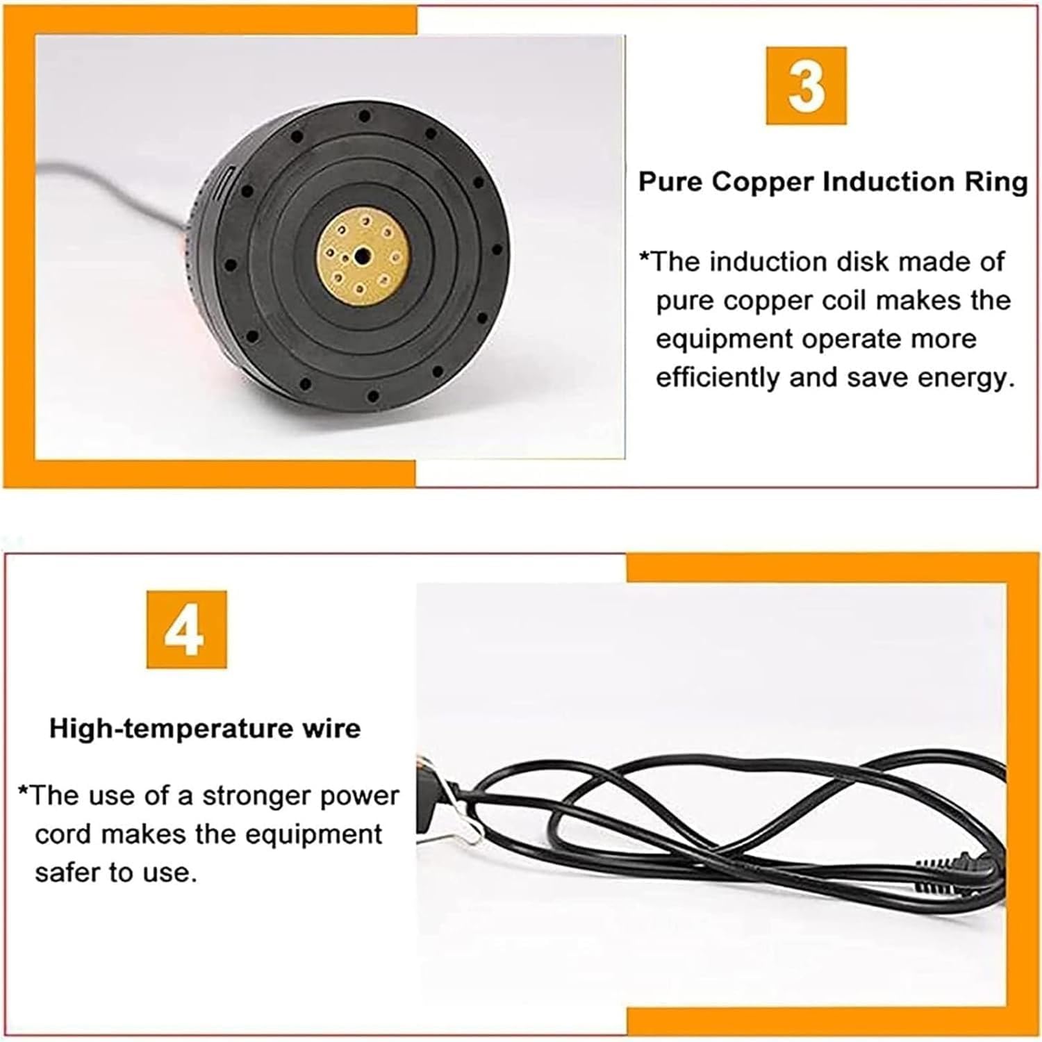 Sellador de inducción electromagnético para sellado de botellas de aluminio, 5 niveles de potencia, diámetro de tapa de 20-100 mm
