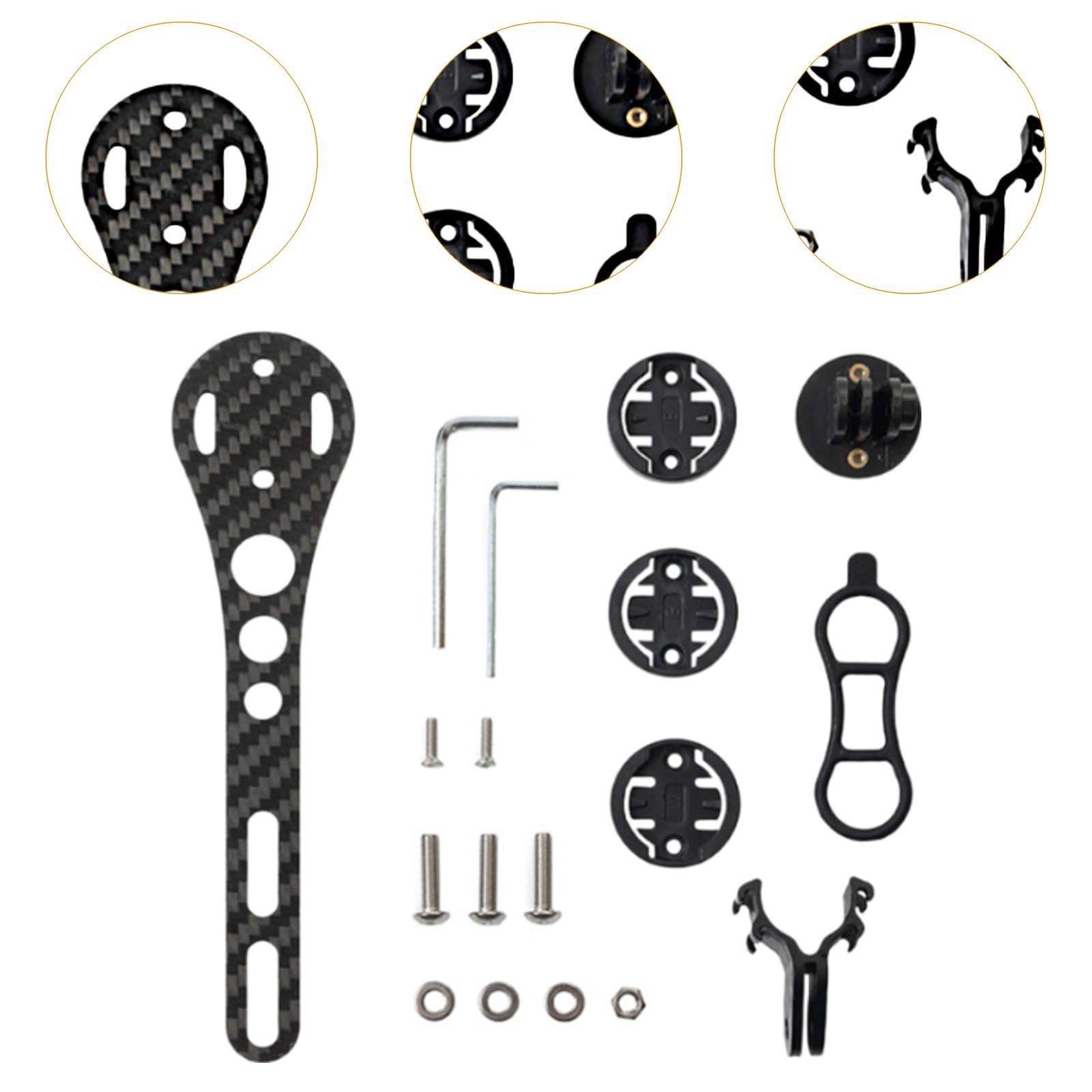 QSTDGVPW Bike Computer Mount Bike Stopwatch Holder with Screws Accessories Speed Meter Holder Bicycle Handlebar Mount Light Holder