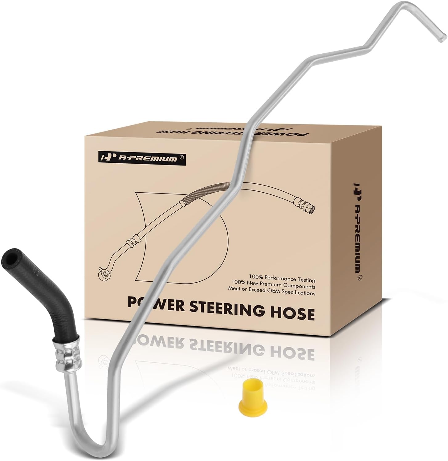A-Premium Power Steering Return Hose Line Assembly Compatible with Toyota 4Runner, Pickup, 1990-1995, 3.0L, Pipe To Valve