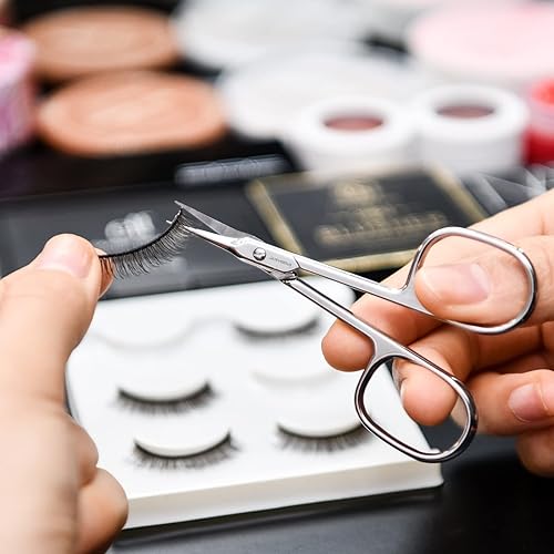 Miniatura 6 de JARVISTAR Tijeras pequeñas para cutículas para uñas: hoja curvada de acero inoxidable multiusos para mujeres, manicura, pedicura, uñas de los pies,